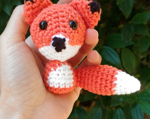 Chaveiro Lembrancinha Raposa Amigurumi crochê