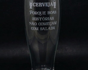 Copo para Cerveja Tulipa Personalizado Jateado (laser) 300 m