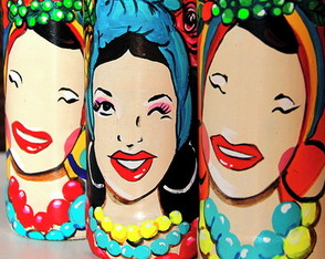 Carmen Miranda | Garrafa Decorada