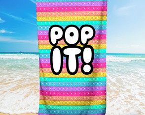 Kit 5 Toalhas Personalizadas Pop It