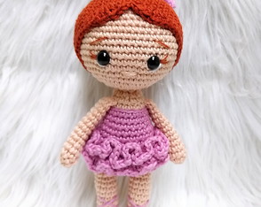 Boneca Bailarina Amigurumi