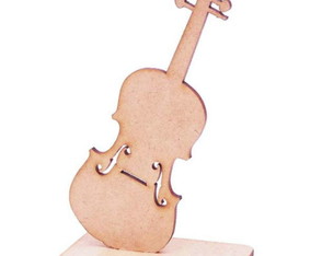 Lembrança Musical Violino 15 Cm Em MDF