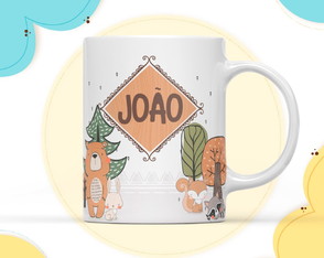 Lembrancinha Caneca de Polímero Animais