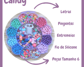 Kit para Fazer Pulseiras - Candy