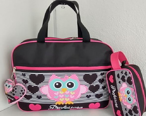 Bolsa para Professor com Estojo e Chaveiro Forrada Dentro