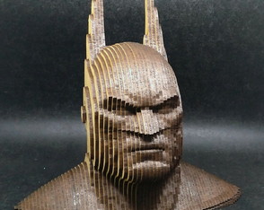 Batman Busto 3d mdf Cru