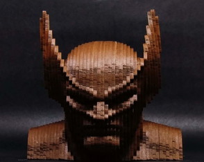 Wolverine Busto 3d mdf Cru