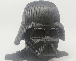 Darth Vader Busto 3d mdf Preto