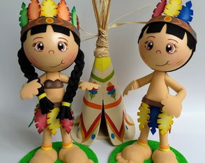 Casal de Indios + Tenda em E.v.a