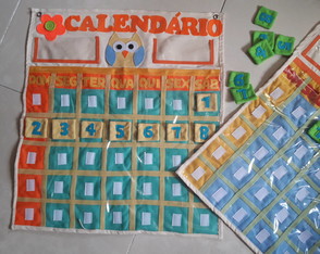 Calendário Escolar de Tecido