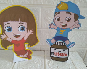 Display de Mesa Enfeite de Mesa Lucas Neto Aniversário Festa