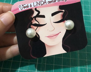 Tag c/ Brinco Personalizado Dia das Mulheres