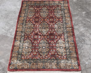 Tapete Artesanal Oriental Hereke De Seda - 1,41 X 0,84