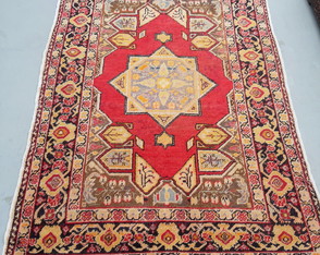 antigo tapete oriental kayseri brunguz -1,73 x 1,18- turquia