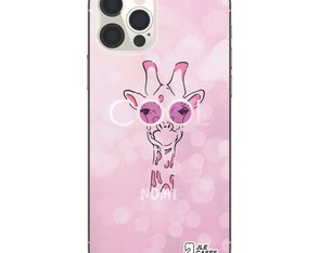 Capa Capinha Case Celular Personalizada Girafa Óculos Cool