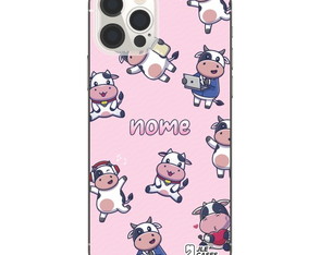 Capa Capinha Case Celular Personalizada Nome Vaquinhas