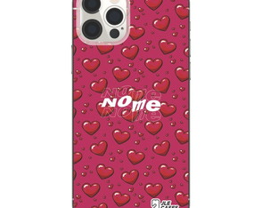 Capa Capinha Case Celular Personalizada Nome Corações Bolhas