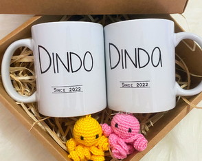 Kit Caneca Dinda e Dindo