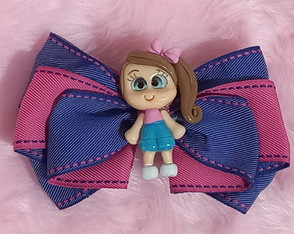 LAÇO CARINHOSA APLIQUE MENINA ACESSORIO MODA INFANTIL