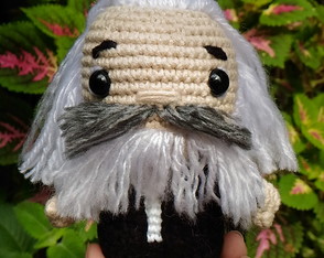 Karl Marx Amigurumi crochê