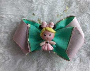 LAÇO LINDINHA APLIQUE MENINA ACESSORIO MODA INFANTIL