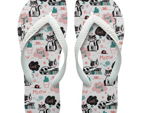 Chinelos Originais Personalizados Gatos Tr [35]