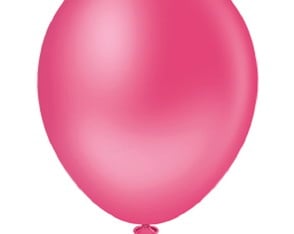BALÃO REDONDO LISO 9 POLEGADAS PINK - 6 UNIDADES