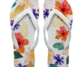 Chinelos Originais Personalizados Verão Tropical Aloha Tr#23