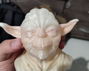 Mestre Yoda para Pintura em Plástico 3D Decorativ