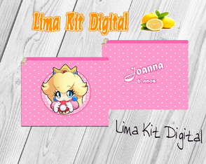 Porta Moedas Personalizado Princesa Peach