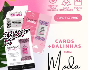 Kit Digital Cards + Balinhas de Moda