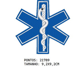 MATRIZ DE BORDADO ESTRELA DA VIDA