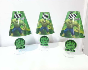 Centro de Mesa Abajur Hulk com Led