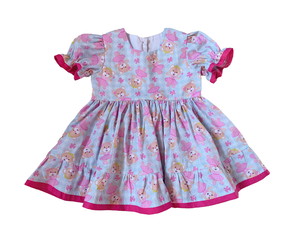 Vestido Mimoso com Manga Bufante Infantil