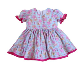 Vestido Mimoso Com Manga Bufante Infantil