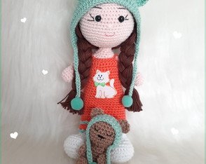 Boneca Fashion Amigurumi