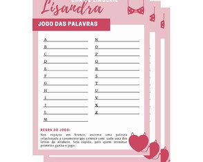 Chá De Lingerie - Jogo Das Palavras