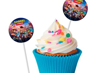 Topper Redondo Personalizado Toy Story