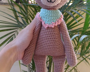 Ursinho Cacau Bichinhos da Floresta Crochê Amigurumi