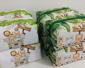 Necessaires Box Lembrancinha Personalizada Safari sem Alça