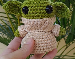 Grogu - Baby Yoda Amigurumi Crochê