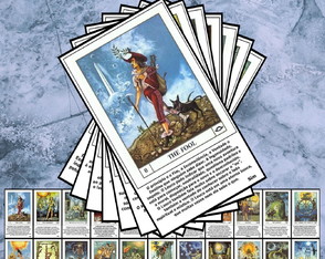 Baralho Tarot com Significados. Oráculo. 22 Cartas. Mod 3