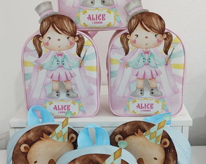 Mochila 3d Personalizada Lembrancinhas Circo Pequena