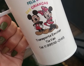 Caneca Acrílica 300 ml Personalizada Arte Colorida