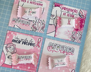 Card Com Balinha- Outubro Rosa
