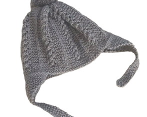 Gorro Tapa Orelha para Bebê Cinza Escuro