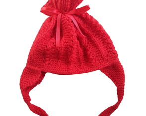 Gorro Tapa Orelha para Bebê Vermelho