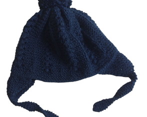 Gorro Tapa Orelha para Bebê Azul Marinho