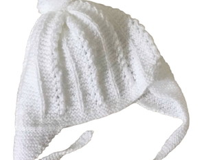 Gorro Tapa Orelha para Bebê Branco