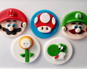 Aplique Cupcake Super Mario Bros